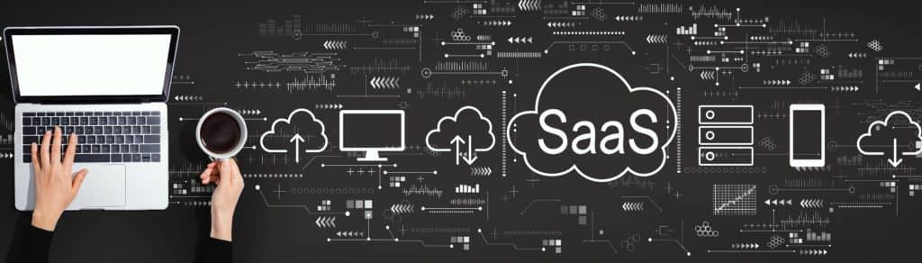 saas software as a service concept